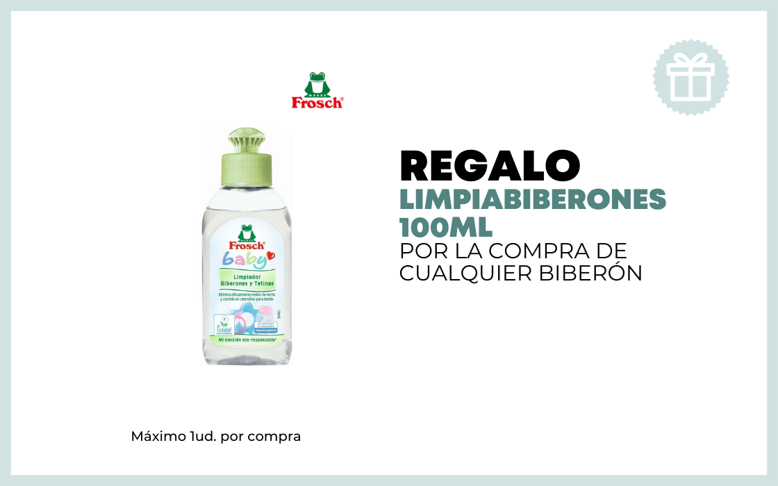 REGALO LIMPIABIBERONES 100ML POR LA COMPRA DE CUALQUIER BIBERÓN