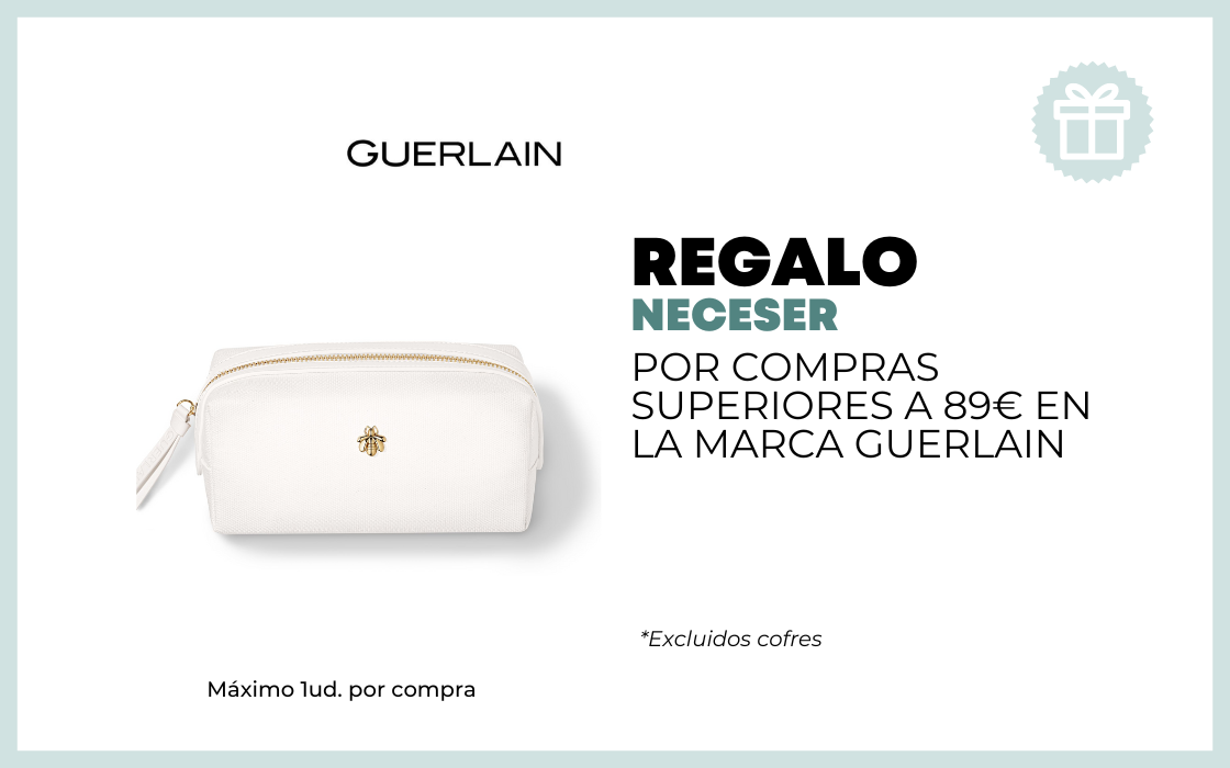 REGALO NECESER POR COMPRAS SUPERIORES A 89 EUROS EN LA MARCA GUERLAIN excluidos cofres