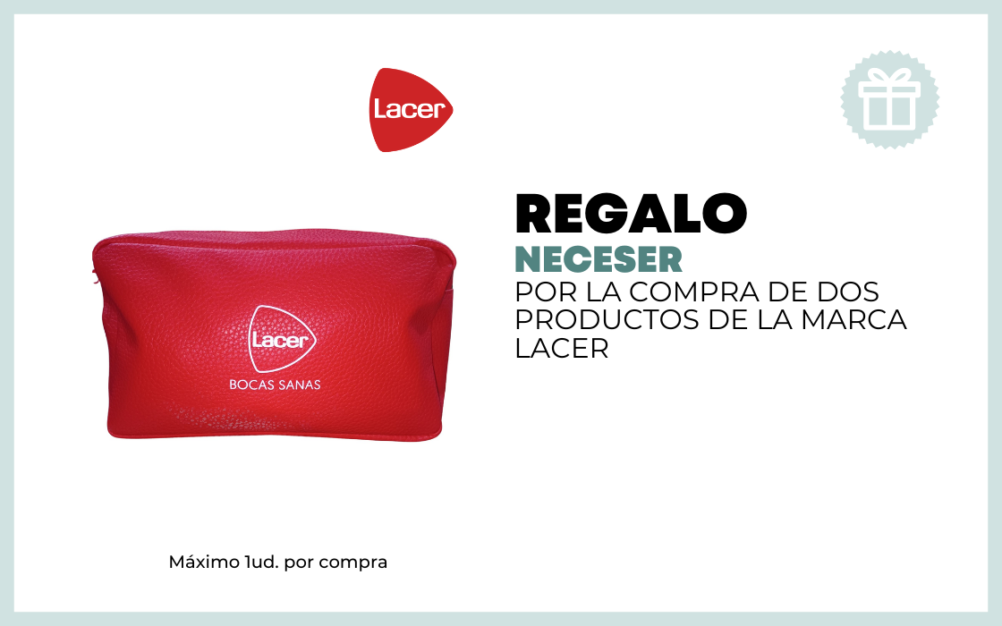 REGALO NECESER POR LA COMPRA DE DOS PRODUCTOS DE LA MARCA LACER