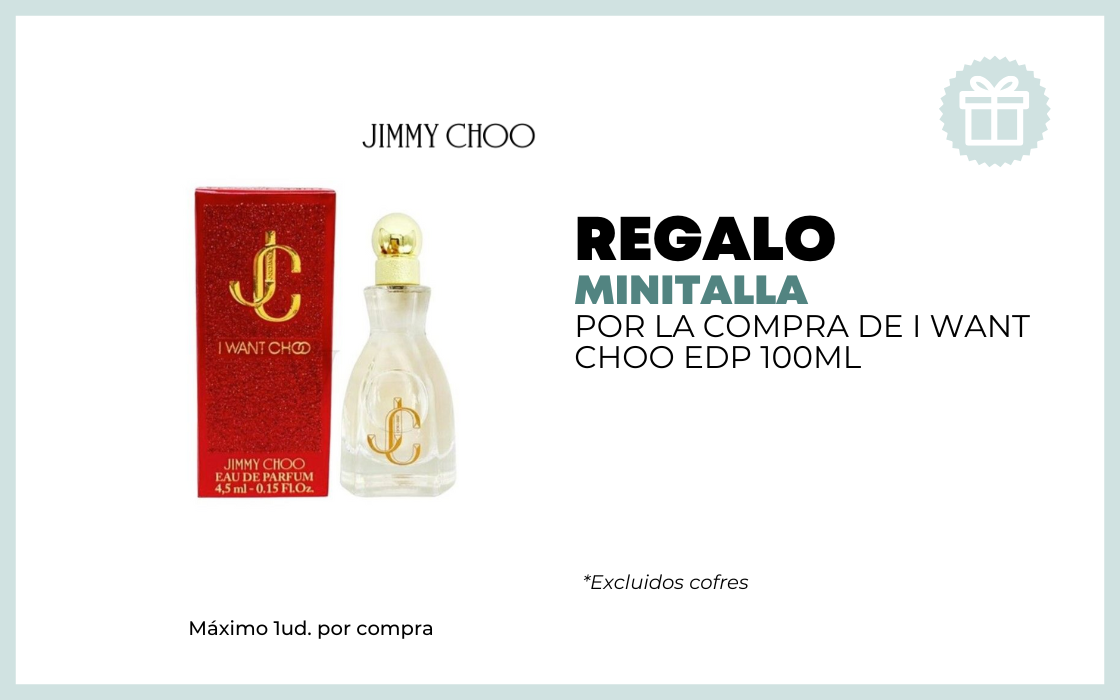 REGALO MINITALLA POR LA COMPRA DE I WANT CHOO 100ML excluidos cofres