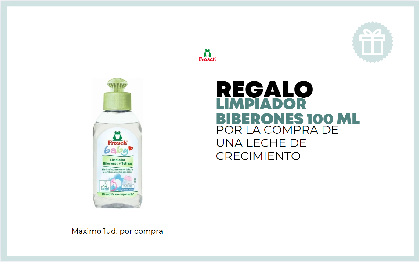 REGALO LIMPIABIBERONES 100ML POR LA COMPRA DE CUALQUIER BIBERÓN