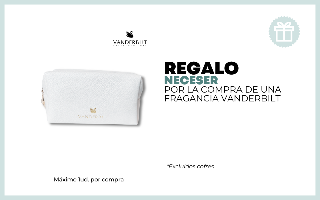 REGALO NECESER POR LA COMPRA DE UNA FRAGANCIA VANDERBILT excluidos cofres