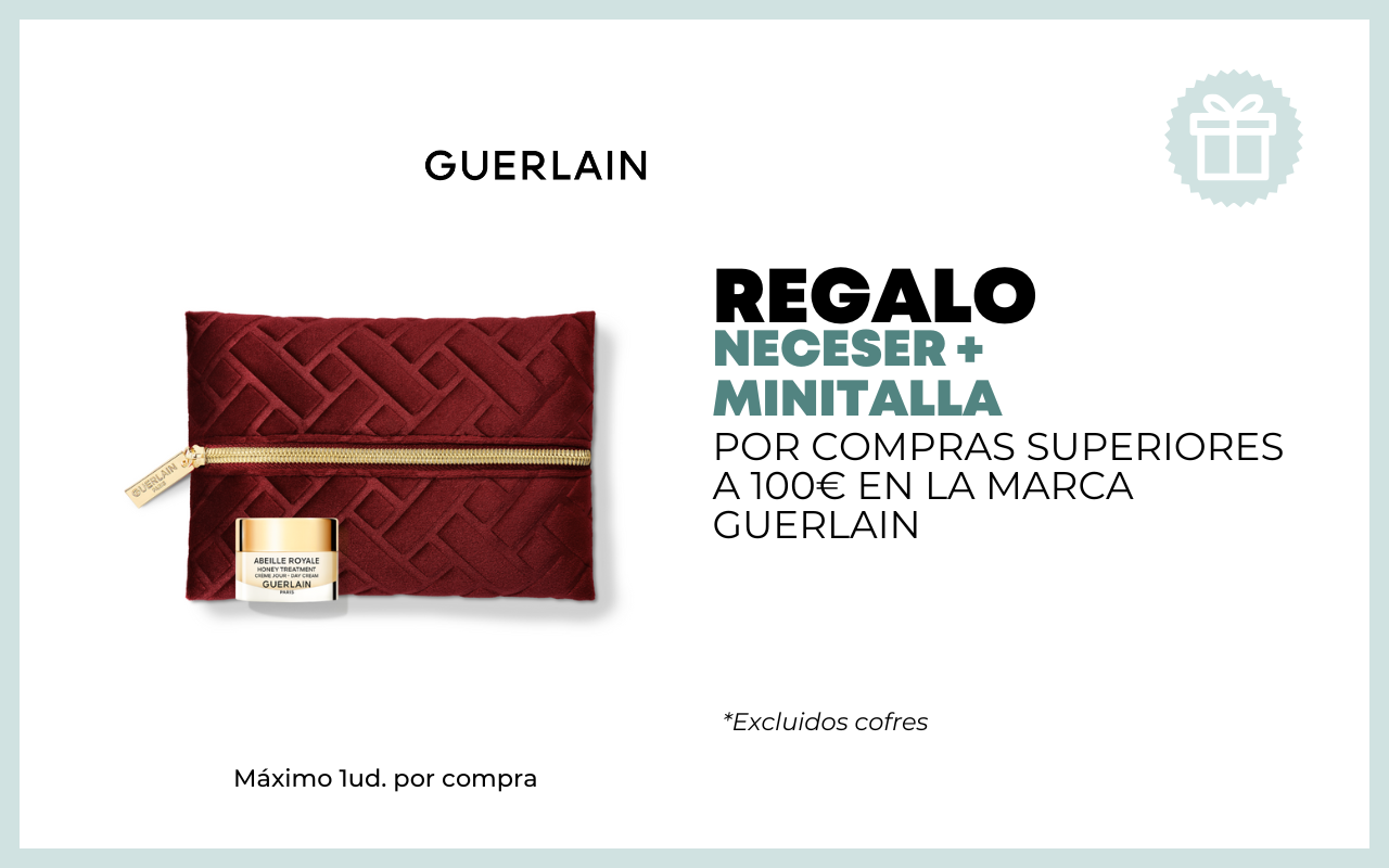 REGALO NECESER + MINITALLA POR COMPRAS SUPERIORES A 100 EUROS EN LA MARCA GUERLAIN excluidos