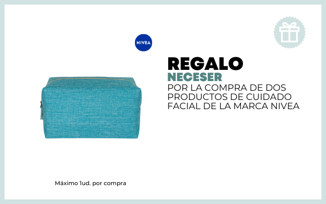 REGALO NECESER POR LA COMPRA DE DOS PRODUCTOS DE CUIDADO FACIAL DE LA MARCA NIVEA