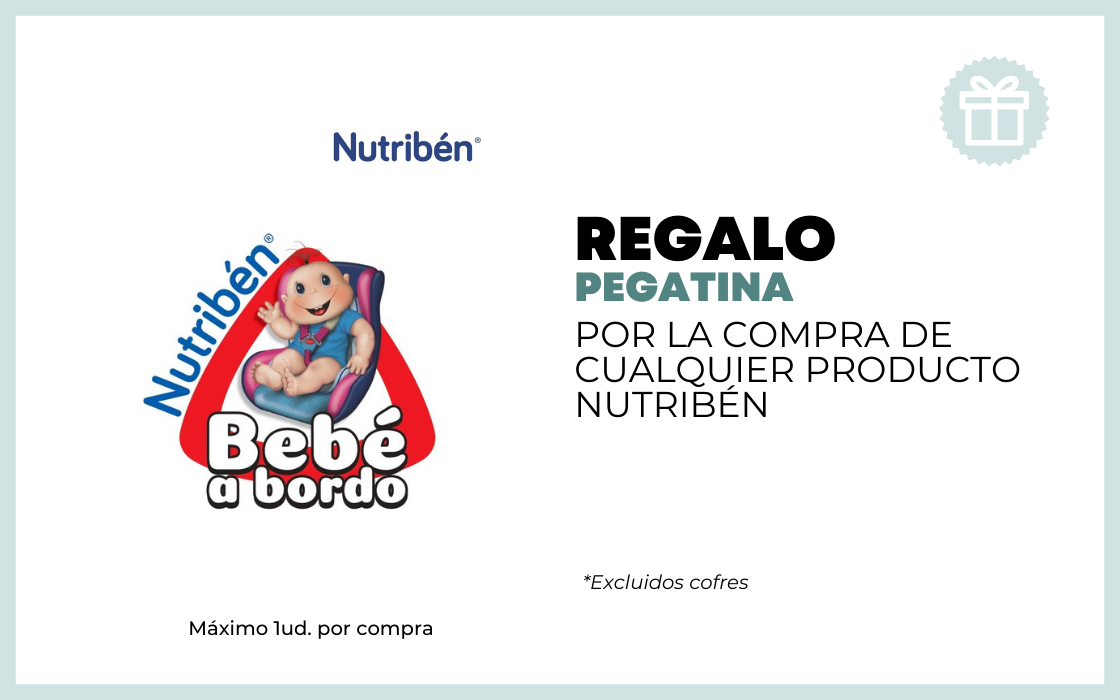 REGALO PEGATINA PARA EL COCHE POR LA COMPRA DE CUALQUIER PRODUCTO DE NUTRIBEN