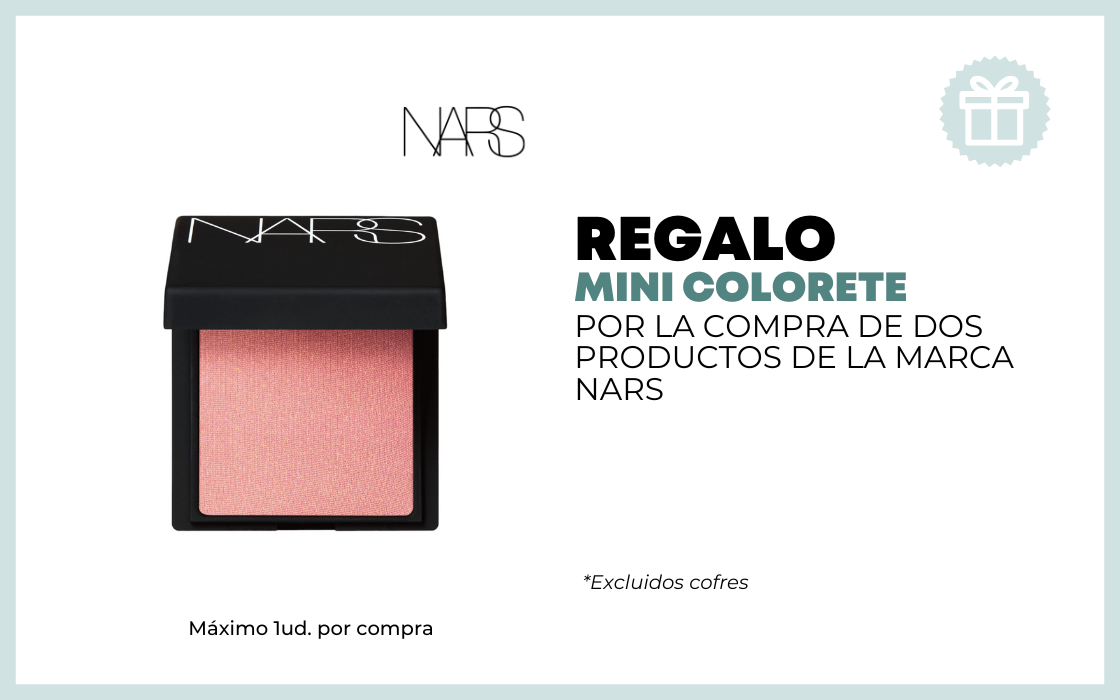 REGALO MINITALLA COLORETE POR LA COMPRA DE DOS PRODUCTOS DE LA MARCA NARS