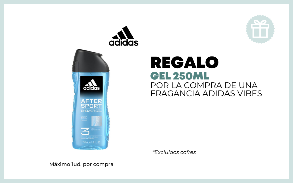 REGALO GEL 250ML POR LA COMPRA DE UNA FRAGANCIA ADIDAS VIBES