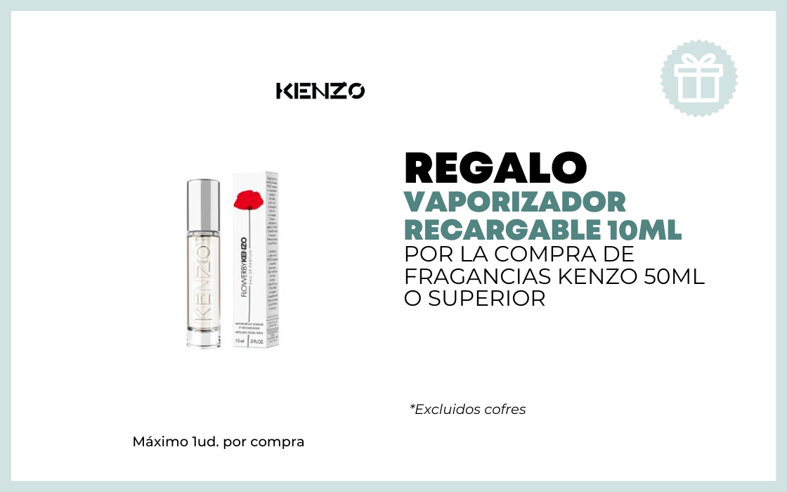 REGALO VAPORIZADOR 10ML POR LA COMPRA DE CUALQUIER FRAGANCIA KENZO 50ML O SUPERIOR excluidos cofres