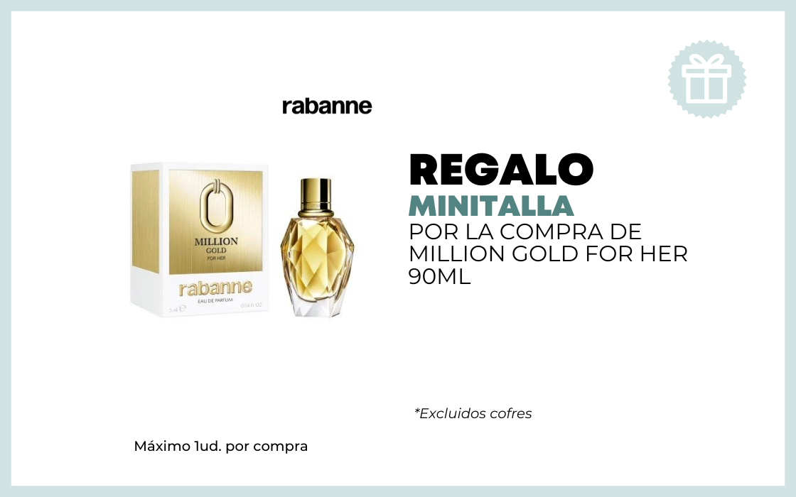 REGALO MINIATURA POR LA COMPRA DE MILLION GOLD FOR HER 90ML excluidos cofres