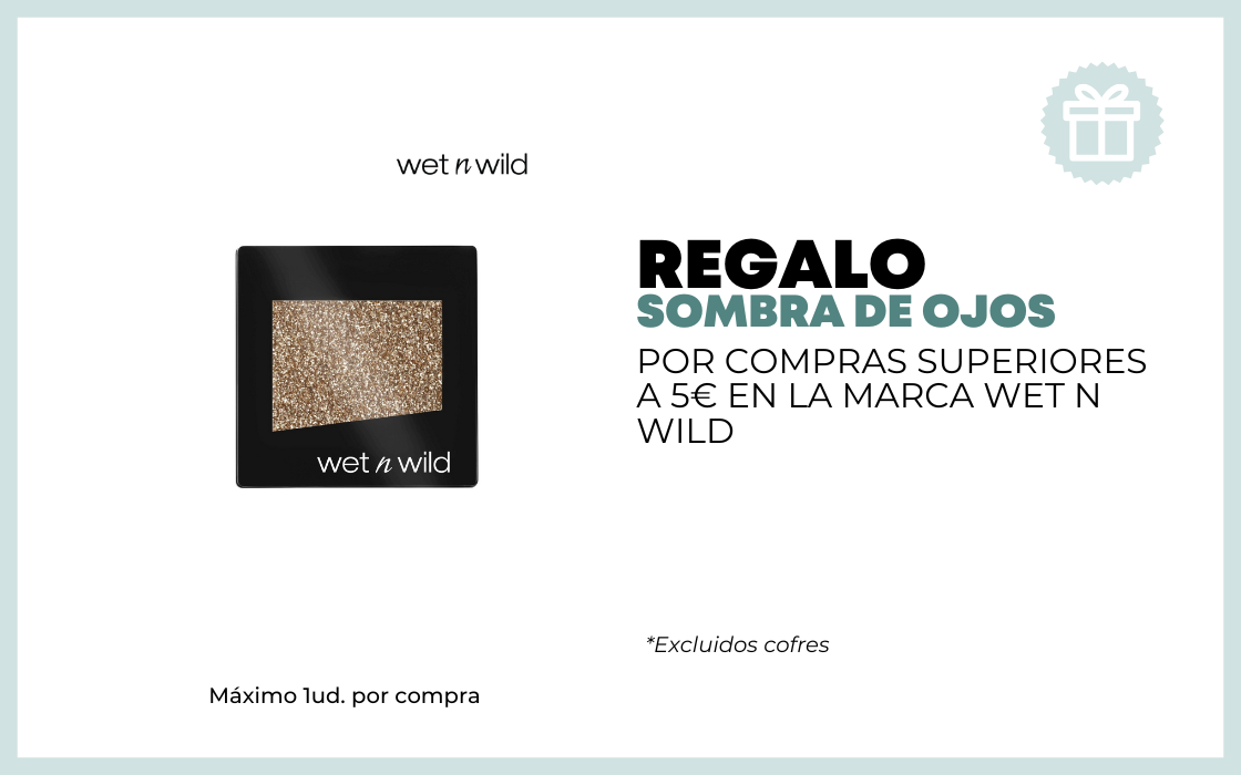 REGALO SOMBRA DE OJOS POR COMPRAS SUPERIORES A 5€ EN LA MARCA WET N WILD