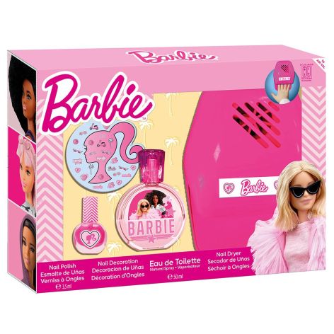 Barbie Barbie Estuche Set de manicura completo con el que podras pintar decorar y secar tus