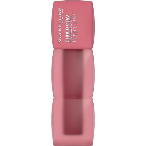 Maybelline Super Stay Teddy Tint Tinte labial mate de tinta ligera y elástica ofrece sensación de suavidad hasta 12 horas de duración sin transferir