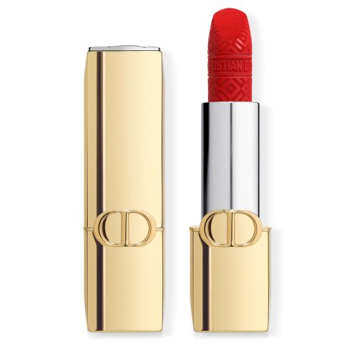 Dior Rouge Dior Edición Limitada Barra de labios couture - estuche dorado y barra grabada