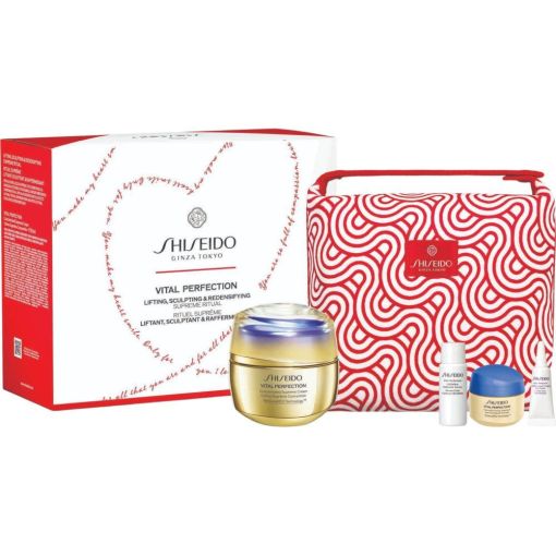 Shiseido Vital Perfection Concentrated Supreme Cream Estuche Crema antiedad eleva esculpe y redensifica piel de aspecto más firme luminoso y joven 50 ml