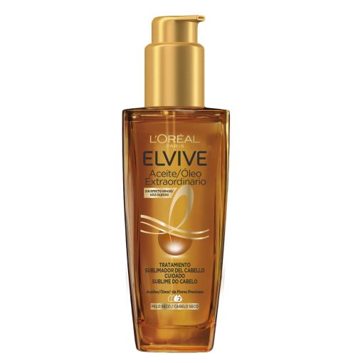 Elvive Aceite Extraordinario Tratamiento Sublimador Del Cabello Aceite extraordinario cabello sublime más brillante y más suave 100 ml