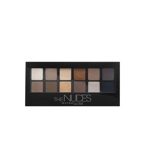 Maybelline The Nudes Paleta Set de sombras de ojos combina sus colores nudes tierra y marrones para infinitos looks de día o noche