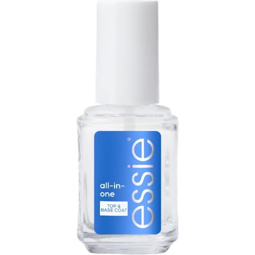 Essie All-In-One Top & Base Coat Tratamiento base y superior fortalecedor con aceite de argán paa uñas hidratadas sellada y duradera