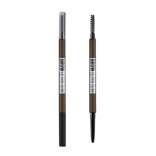 Maybelline Brow Ultra Slim Lápiz de cejas con cepillo de punta fina y trazo suave para un acabado natural perfecto y definido