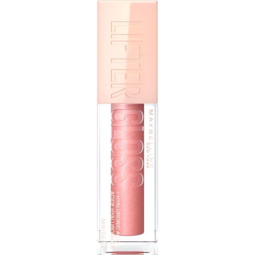 Maybelline Lifter Gloss Brillo de labios hidrata y rellena sin retoques con ácido hialurónico para acabado más relleno y jugoso