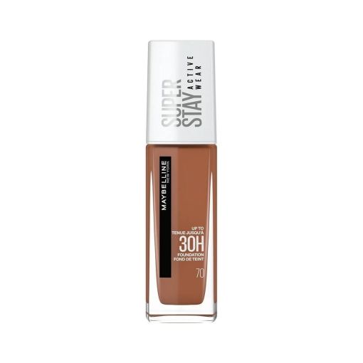 Maybelline Super Stay Active Wear Base de maquillaje de alta cobertura y acabado mate hasta 30 horas de duración