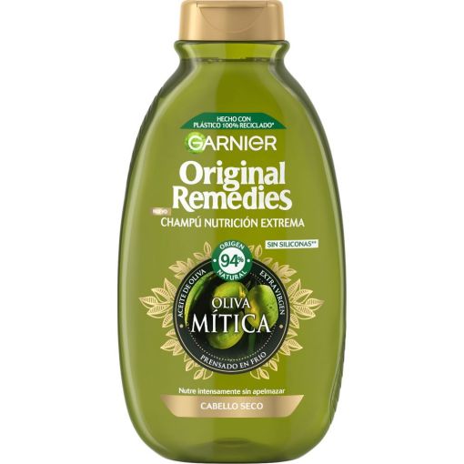 Original Remedies Oliva Mítica Champú Nutrición Extrema Champú para cabello seco nutre intensamente sin apelmazar 300 ml