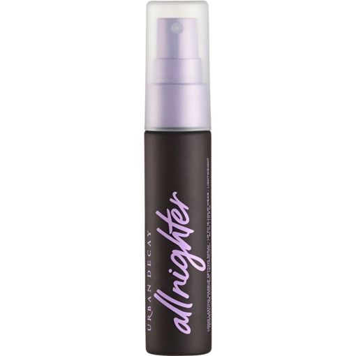 Urban Decay All Nighter Long Lasting Makeup Setting Spray Fijador de maquillaje vegano asegura 16 horas de duración sin necesidad de retoques