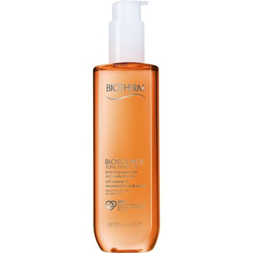 Biotherm Biosource Total Renew Oil Aceite limpiador hidratante disuelve el maquillaje y purifica la piel 200 ml