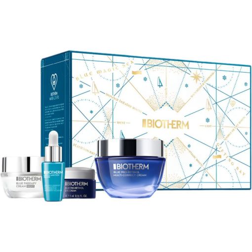 Biotherm Blue Pro-Retinol Multi-Correct Cream Estuche Crema antiedad correctora y antienvejecimiento tono más uniforme