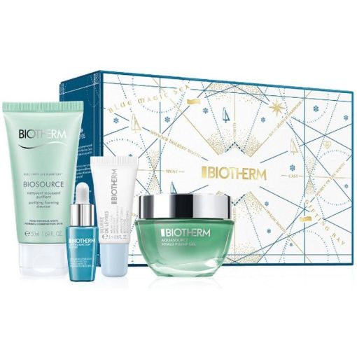 Biotherm Aquasource Hyalu Plump Gel Estuche Gel facial hidratante y regenerador piel rellena y radiante 48 horas con ácido hialurónico 50 ml