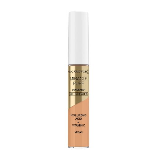 Max Factor Miracle Pure Concealer Corrector facial vegano reduce arrugas e ilumina con ácido hialurónico y vitamina c