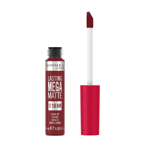 Rimmel London Lasting Mega Matte Liquid Lip Colour Rouge À Lèvres Liquide Barra de labios acabado mate 100% vegano 16 horas