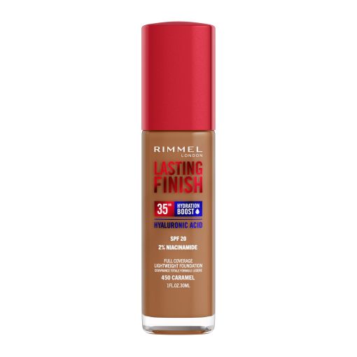 Rimmel London Lasting Finish Hyaluron Acid Spf 20 Base de maquillaje de máxima duración con ácido hialurónico 35 horas de duración