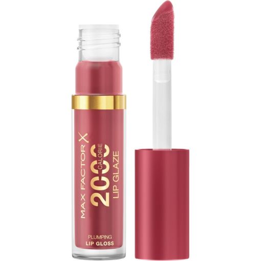 Max Factor 2000 Calorie Lip Glaze Plumping Lip Gloss Brillo de labios no pegajoso ofrece efecto voluminizador para confort máximo