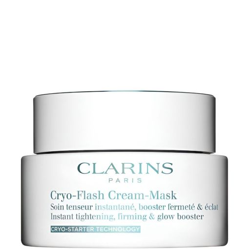 Clarins Cryo-Flash Cream-Mask Mascarilla facial antiedad con efecto tensor y reafirmante ofrece luminosidad inmediata 75 ml