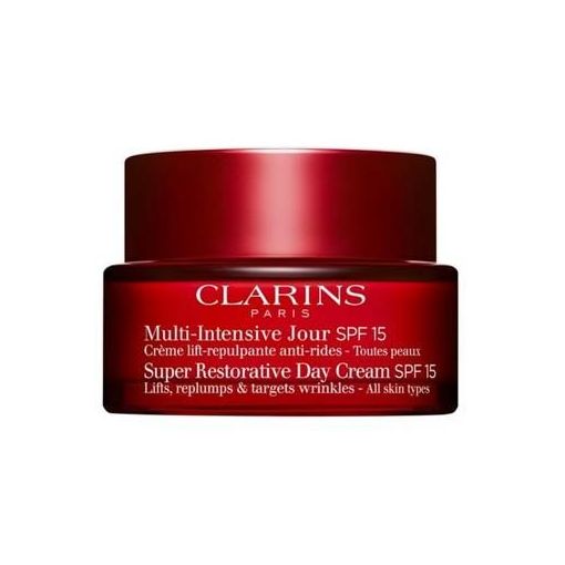 Clarins Multi-Intensive Spf 15 Crema de día hidratante reafirmante yu antiarrugas piel más flexible rellenada y confortable al instante 50 ml