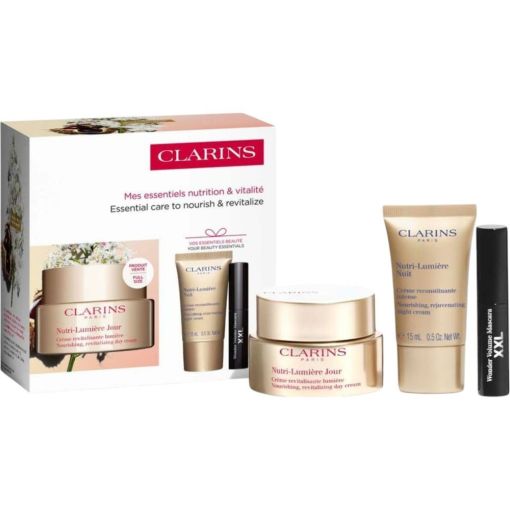 Clarins Nutri-Lumière Jour Crème Revitalisante Lumière Estuche Crema de día revitaliza nutre y restaura la luminosidad para una piel radiante al despertar 50 ml