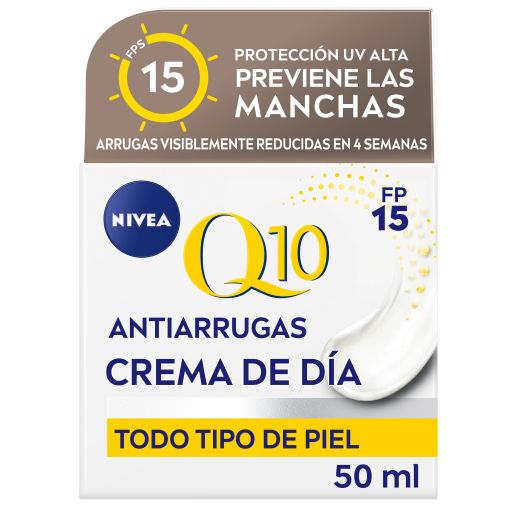 Nivea Q10 Antiarrugas Crema De Día Spf 15 Crema de día combate las arrugas desde el interior en 4 semanas piel radiante tersa y luminosa 50 ml