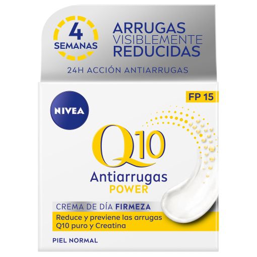 Nivea Q10 Antiarrugas Crema De Día Spf 15 Crema de día combate las arrugas desde el interior en 4 semanas piel radiante tersa y luminosa 50 ml