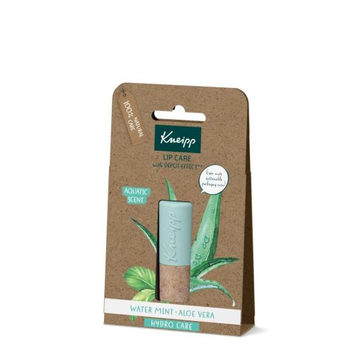 Kneipp Hydro Care Lip Care Bálsamo labial 100% natural de aloe vera y menta acuática