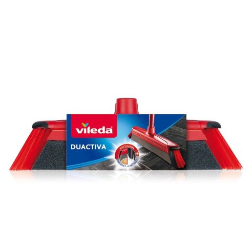 Vileda Cepillo De Barrer Duactiva Cepillo de barrer con cerdas rojas especialistas para esquinas de 0,3 mm