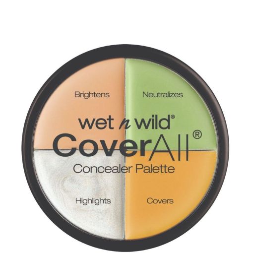 Wet N Wild Cover All Concealer Palette Paleta de correctores para camuflar todas las imperfecciones 4 tonos