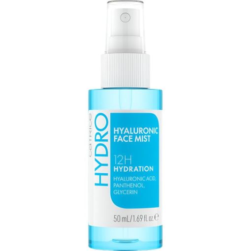 Catrice Hydro Hyaluronic Face Mist Bruma facial hidratante enriquecida con ácido hialurónico y pantenol 12 horas 50 ml