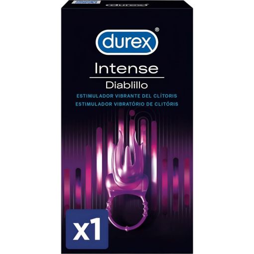 Durex Intense Diablillo Estimulador Vibrante Del Clítoris Anillo vibrador placer travieso y juguetón proporciona hasta 30 minutos de estimulación