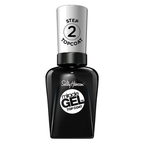 Sally Hansen Miracle Gel Step 2 Top Coat Tratramiento superior de secado rápido y fácil de usar sin necesidad de lámpara