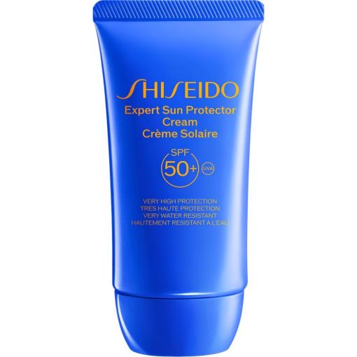 Shiseido Expert Sun Protector Crème Solaire Spf 50+ Crema solar facial resistente al agua de textura ligera mantiene la hidratación para piel tersa y rellena 50 ml