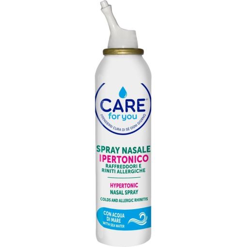 Care For You Spray Nasal Hipertónico Spray nasal limpia y libera mucosidad para resfriados y rinitis alérgica 125 ml