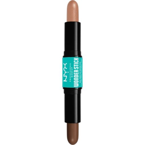 Nyx Professional Makeup Wonder Stick Dual-Ended Face Shaping Stick Stick doble vegano esculpe moldea e ilumina tu rostro para un acabado bronceado definido y perfecto