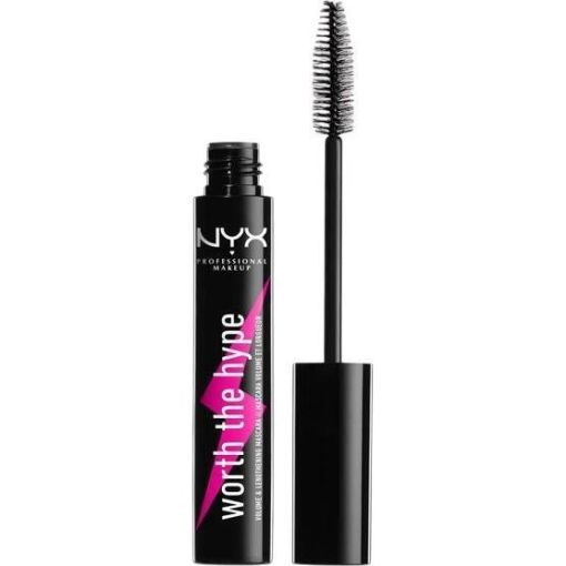 Nyx Professional Makeup Worth The Hype Volume & Lengthening Mascara Máscara de pestañas de fácil aplicación para que parezcan más largas y tupidas