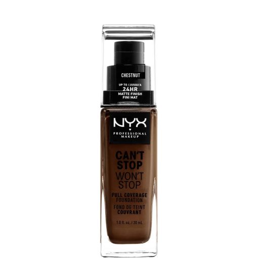 Nyx Professional Makeup Can'T Stop Won'T Stop Full Coverage Foundation Base de maquillaje resistente al agua piel impecable durante todo el día