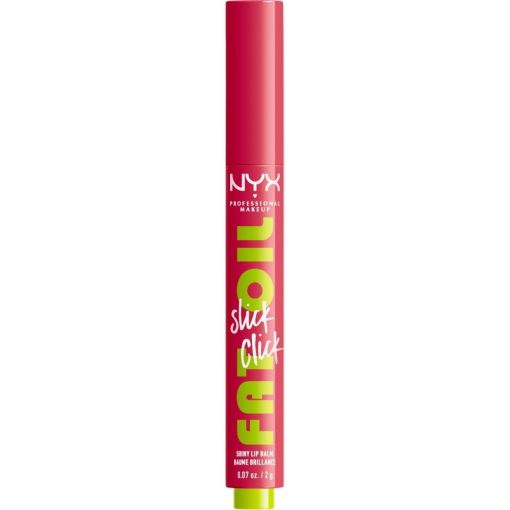 Nyx Professional Makeup Fat Oil Slick Click Shiny Lip Balm Brillo de labios larga duración y alta pigmentación con acabado brillante 16 horas